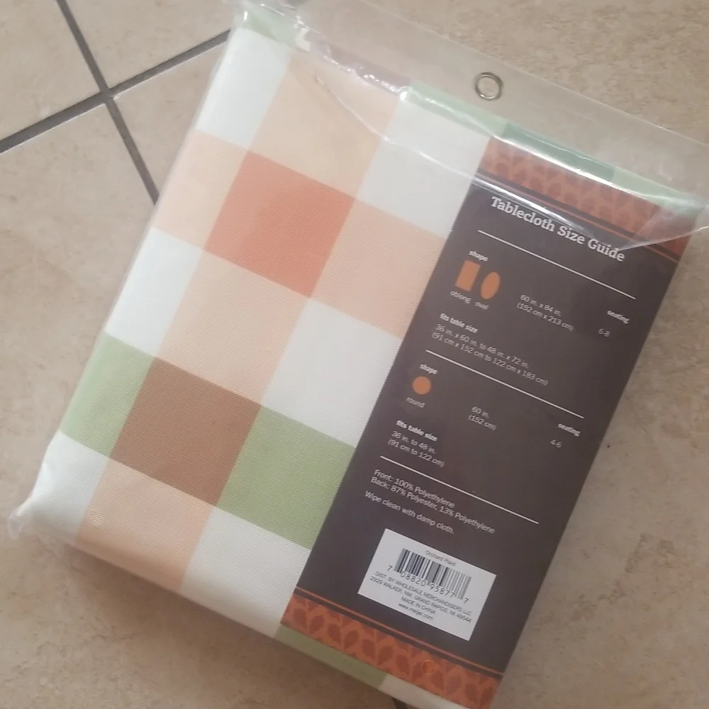 Vinyl tablecloth